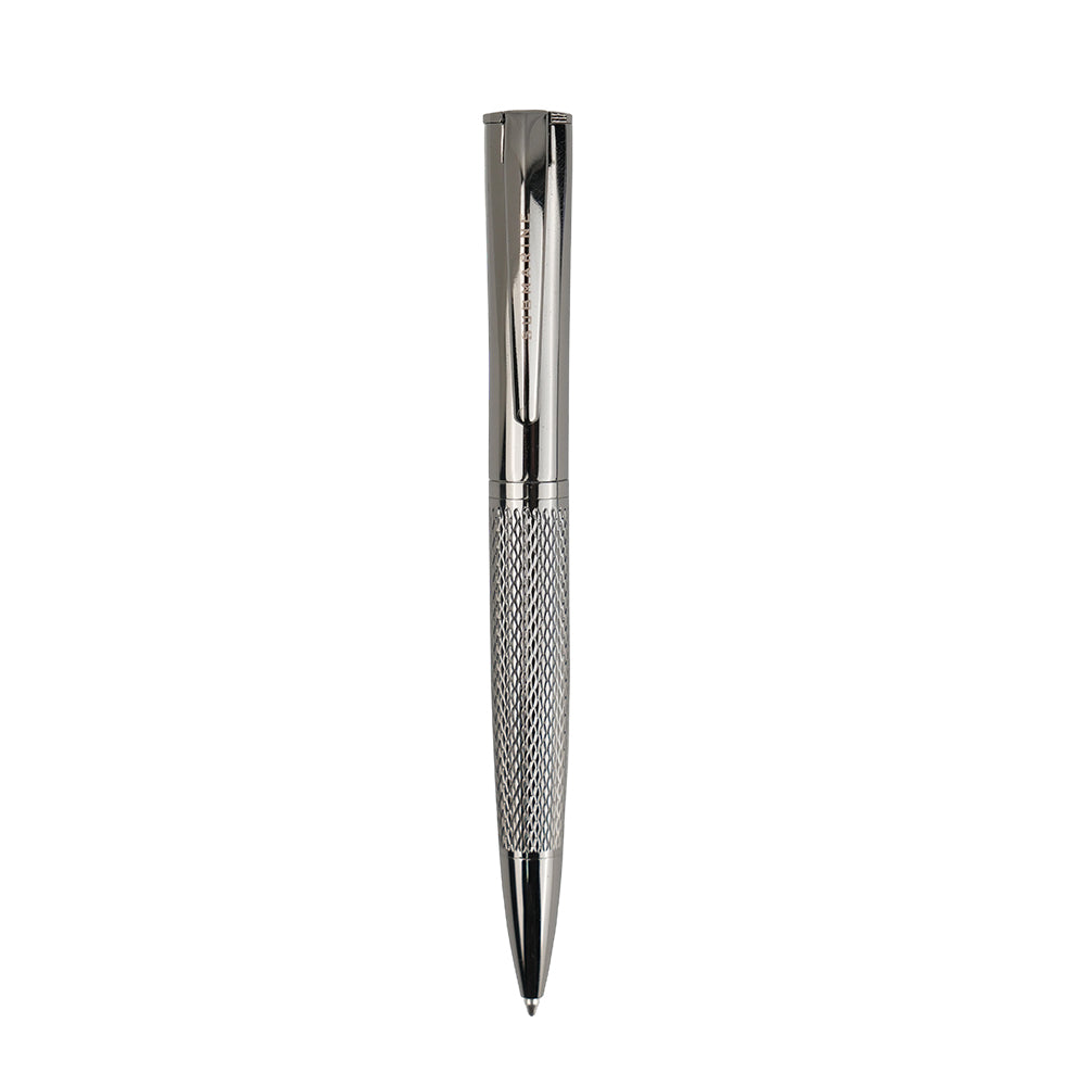 Titanium Glide Gun Metal Ballpoint and Roller Pen Combo