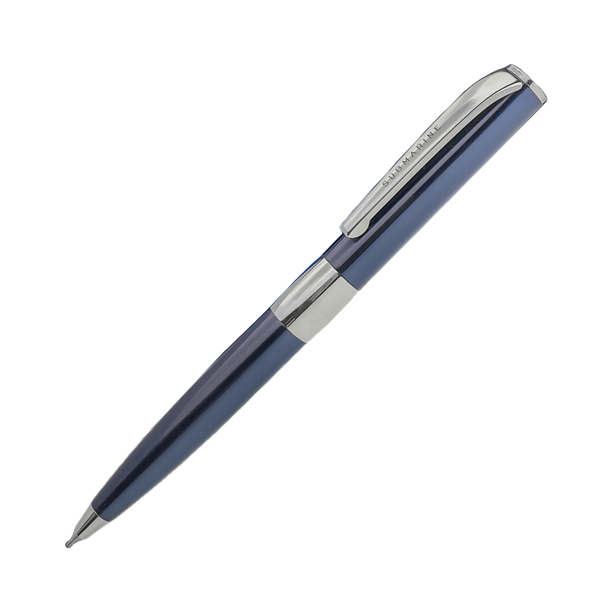 Blue Chrome Ball Pen