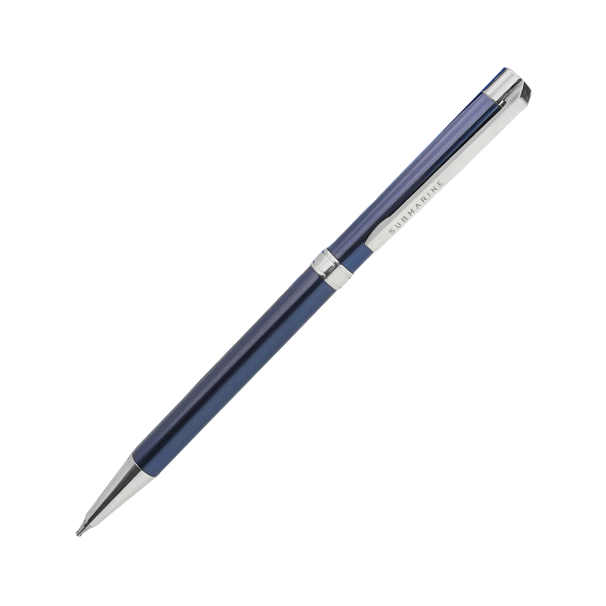 Blue Chrome Ball Pen