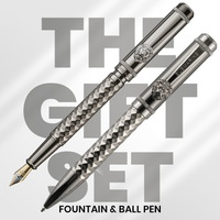 Royal Edition Lion Metal Ball & Fountain Pen Set
