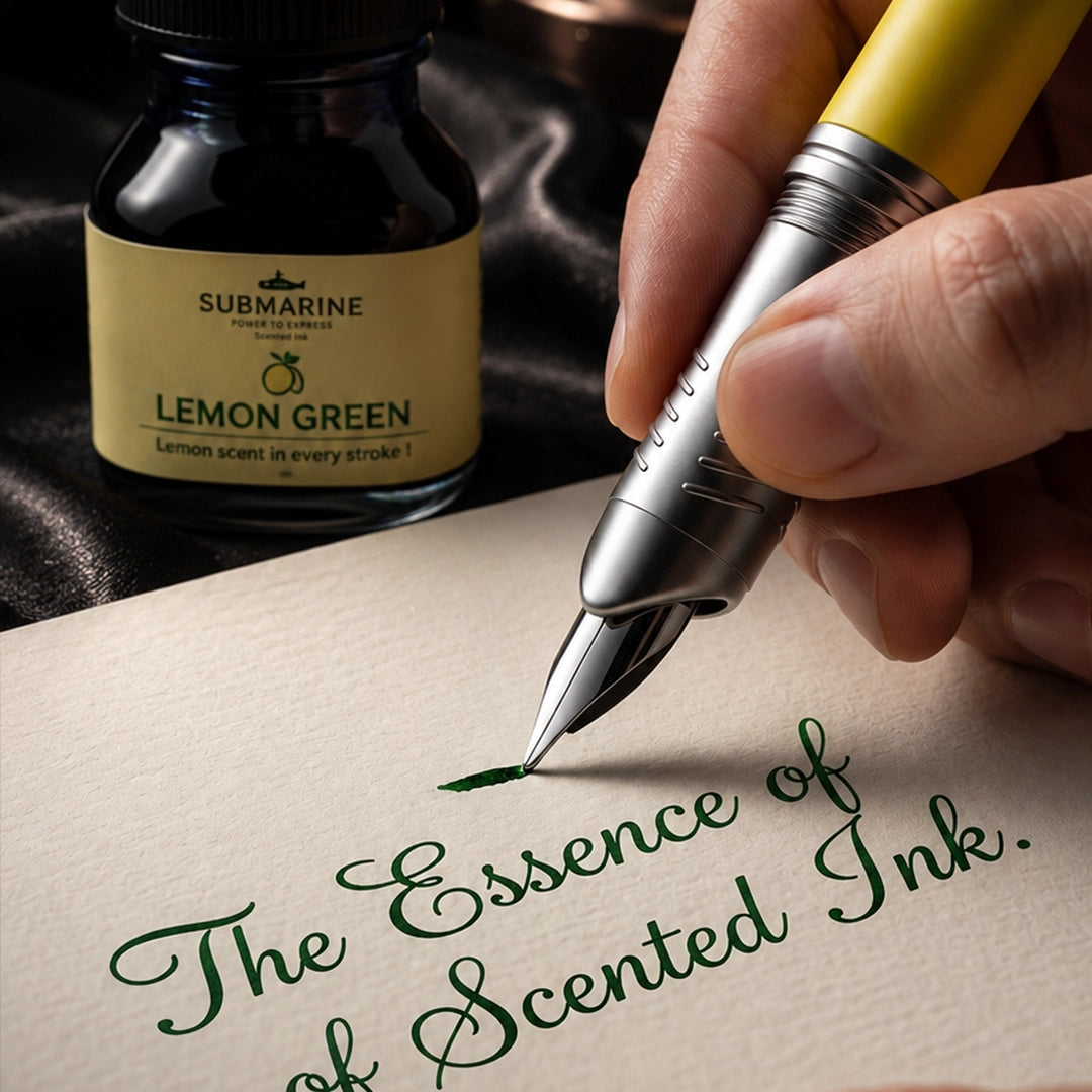Horizon Dual Shade Fragrance Roller & Fountain Pen Set - Morning Coffee