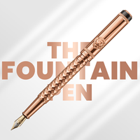 Royal Edition Lion Metal Fountain Pen - Rose Gold