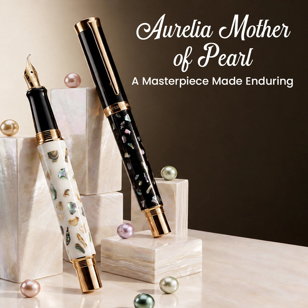Aurelia Fude Nib Fountain Pen — Midnight Black