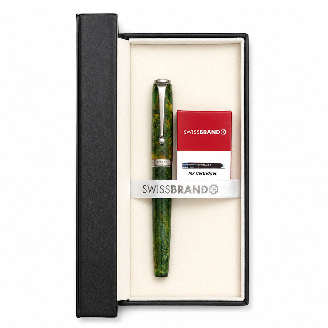 Aeterna Fountain Pen — Emerald Origin