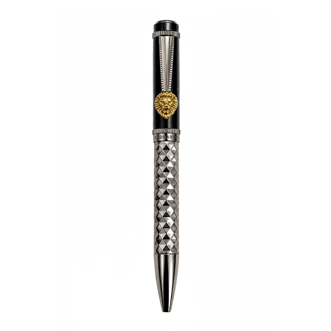 Royal Edition Lion Metal Ball & Fountain Pen Set - Limited Edition