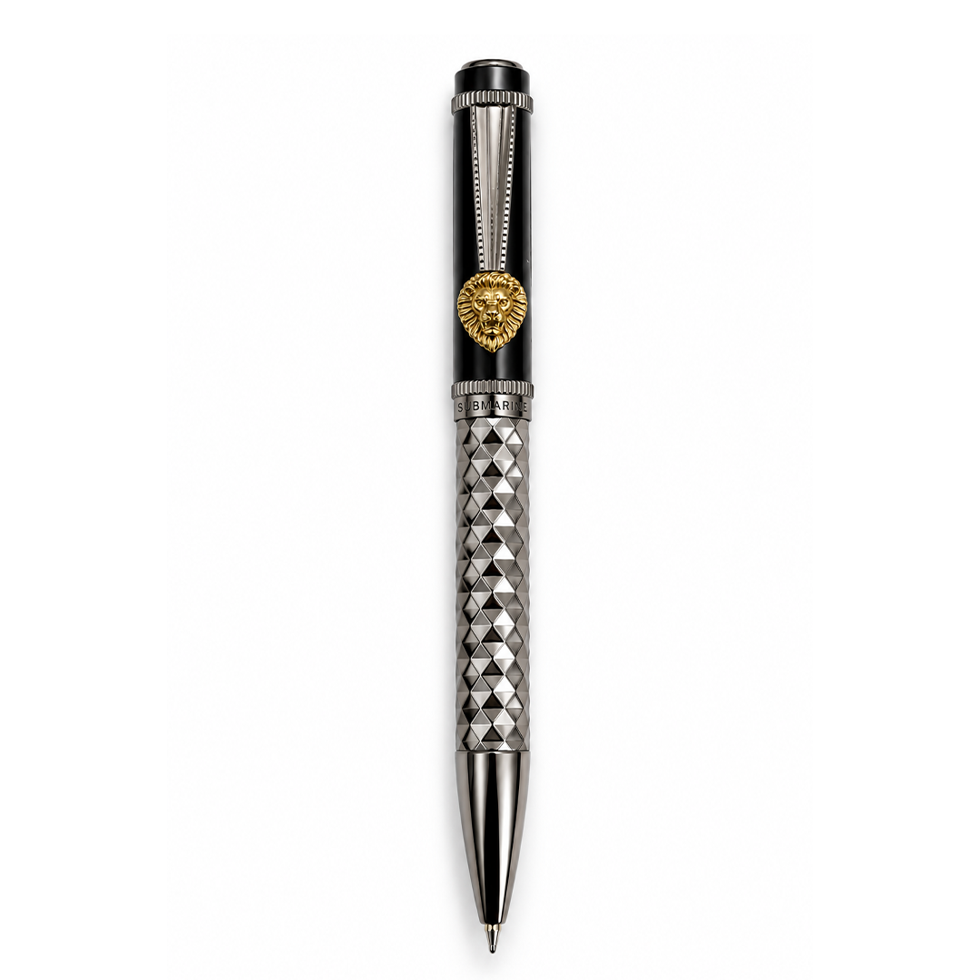 Royal Edition Lion Metal Ball & Fountain Pen Set - Limited Edition