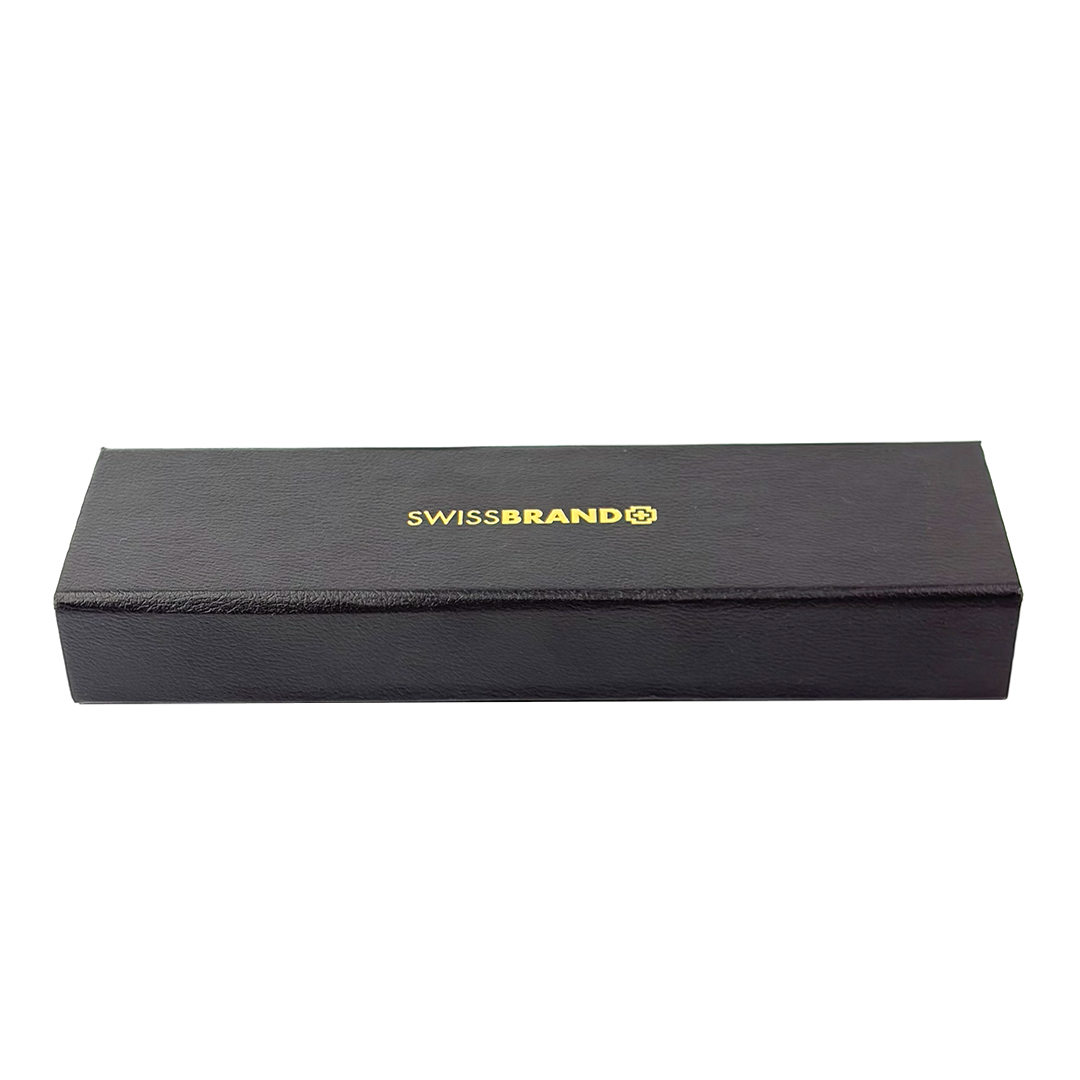 SWISSBRAND Opulent 2520 High-gloss gold lacquer Fountain Pen with gold trim