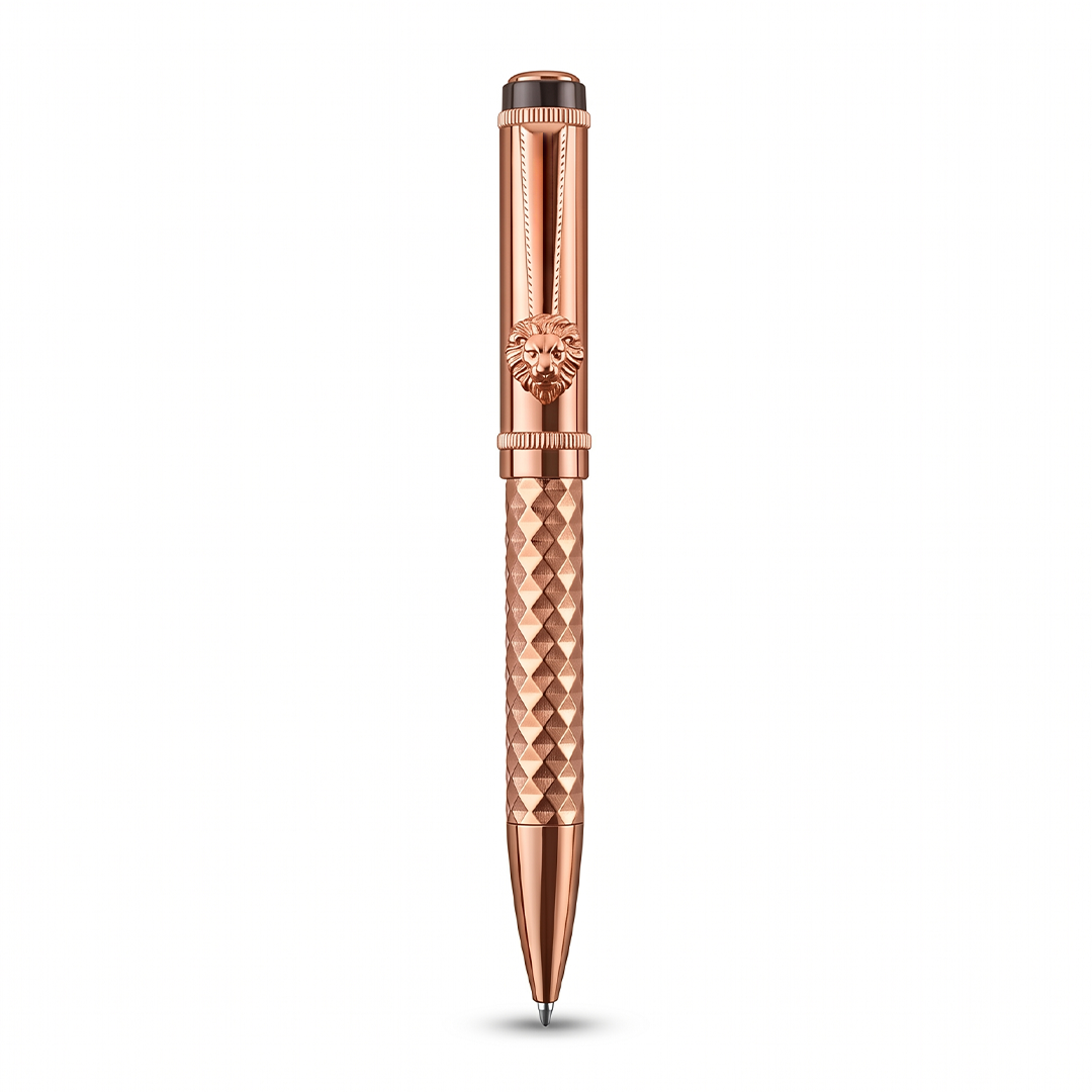 Royal Edition Lion Metal Ball Pen - Rose Gold