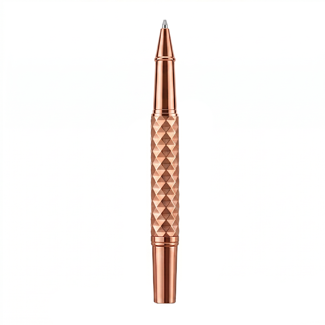 Royal Edition Lion Metal Roller Pen - Rose Gold