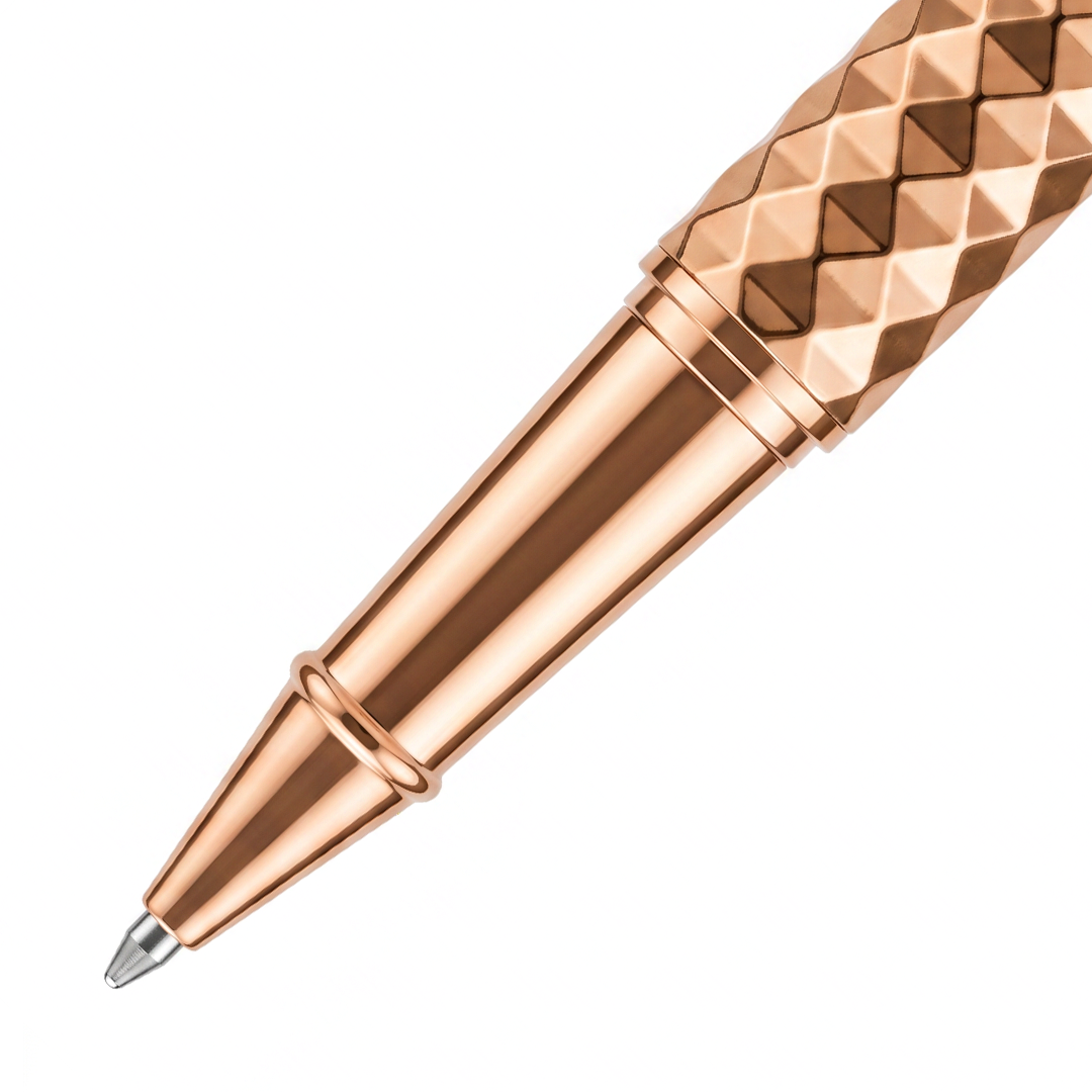 Royal Edition Lion Metal Roller Pen - Set of 2 - Rose Gold