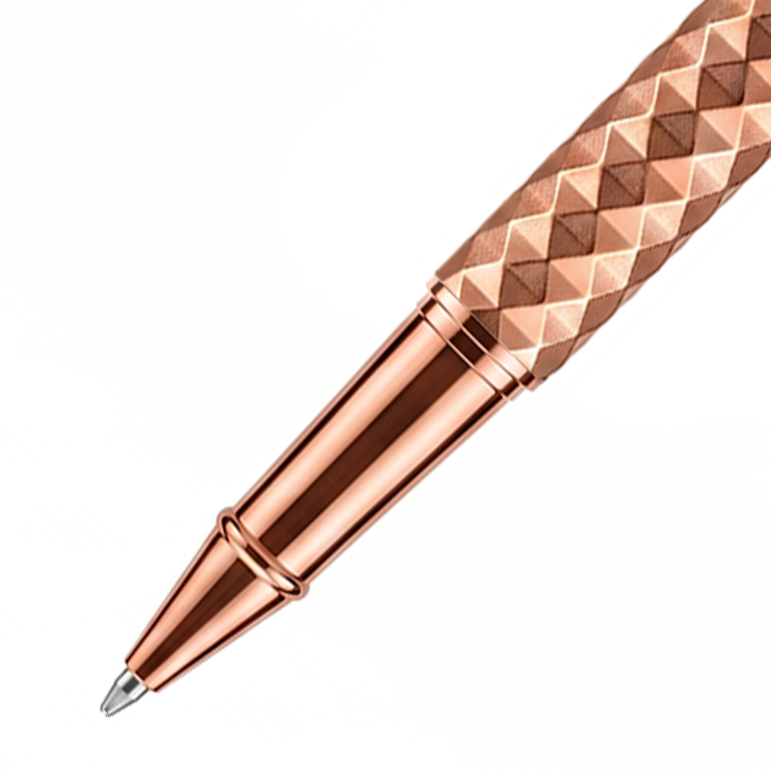 Royal Edition Lion Metal Roller Pen - Rose Gold