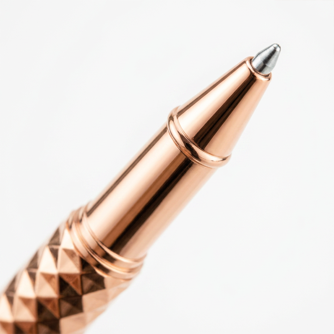Royal Edition Lion Metal Roller Pen - Rose Gold