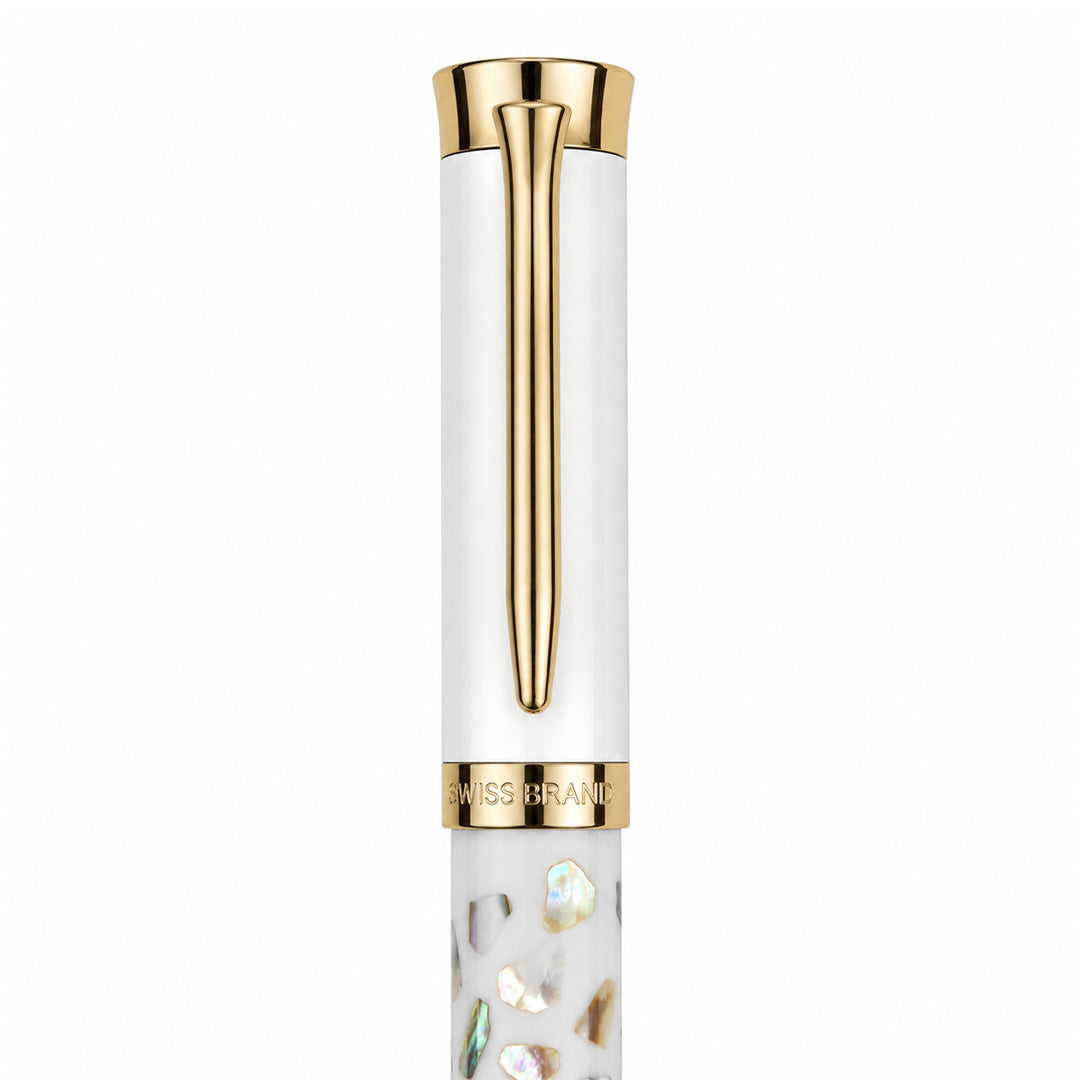 Aurelia Fude Nib Fountain Pen — Pearl White
