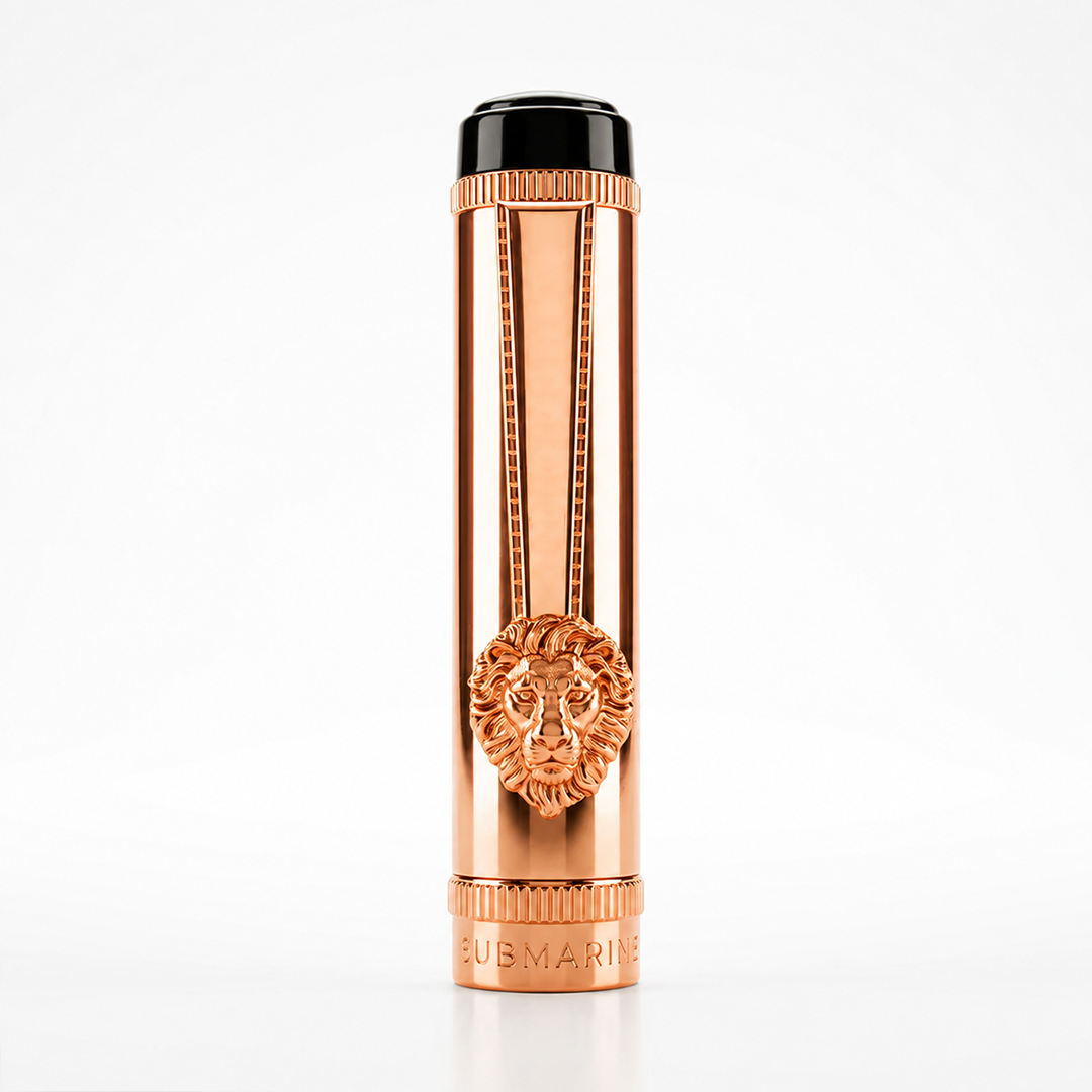 Royal Edition Lion Metal Roller Pen - Rose Gold