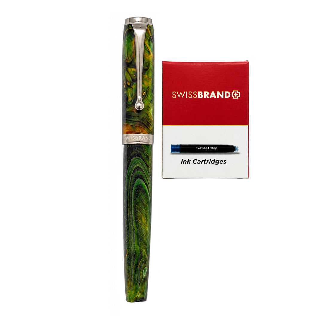Aeterna Fountain Pen — Emerald Origin