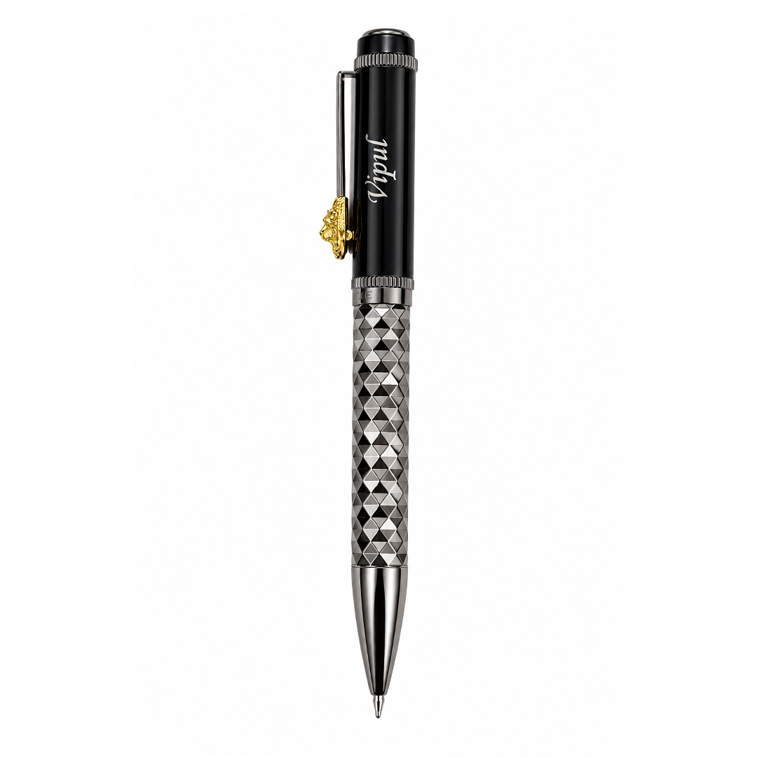 Royal Edition Lion Metal Ball & Fountain Pen Set - Limited Edition