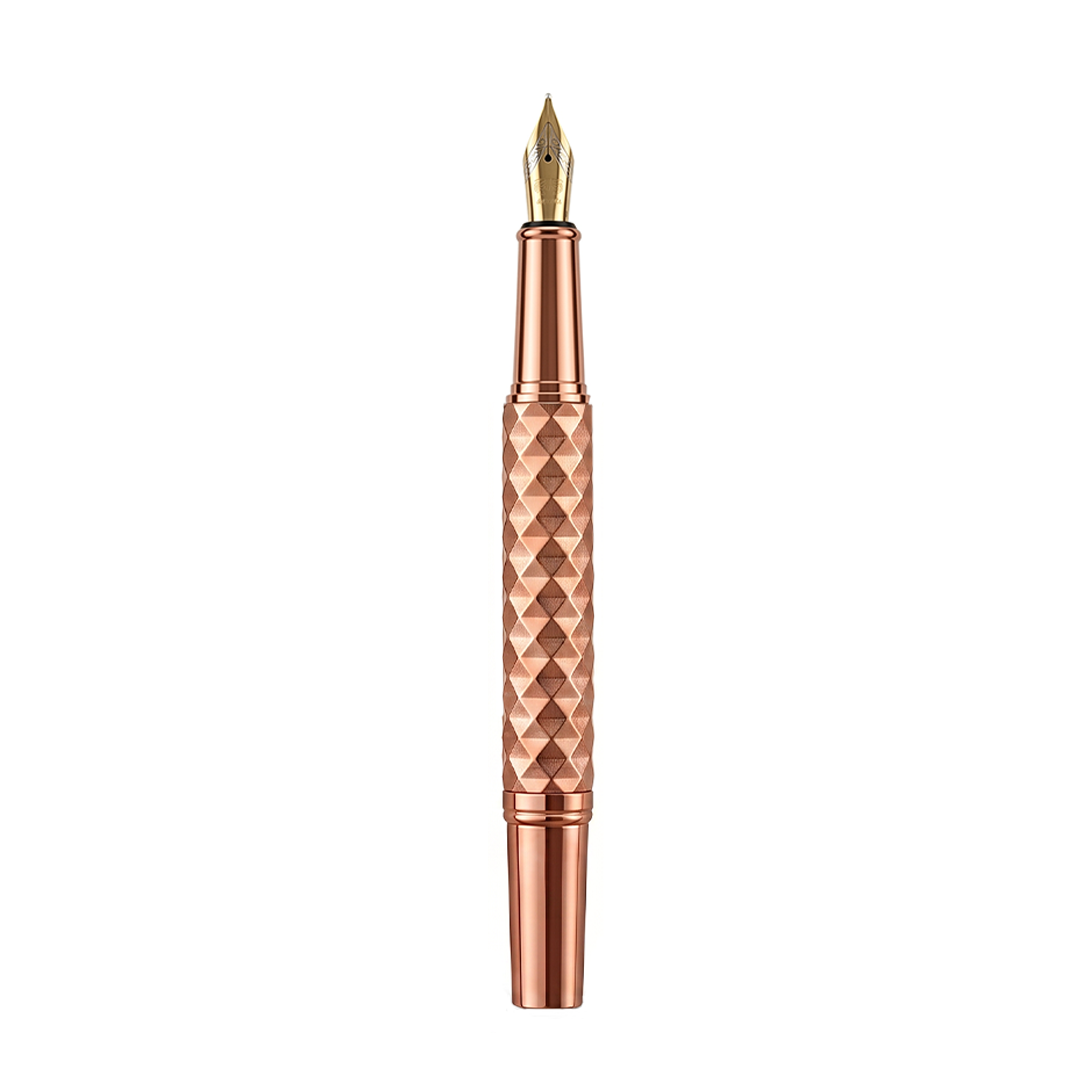 Royal Edition Lion Metal Fountain Pen - Rose Gold