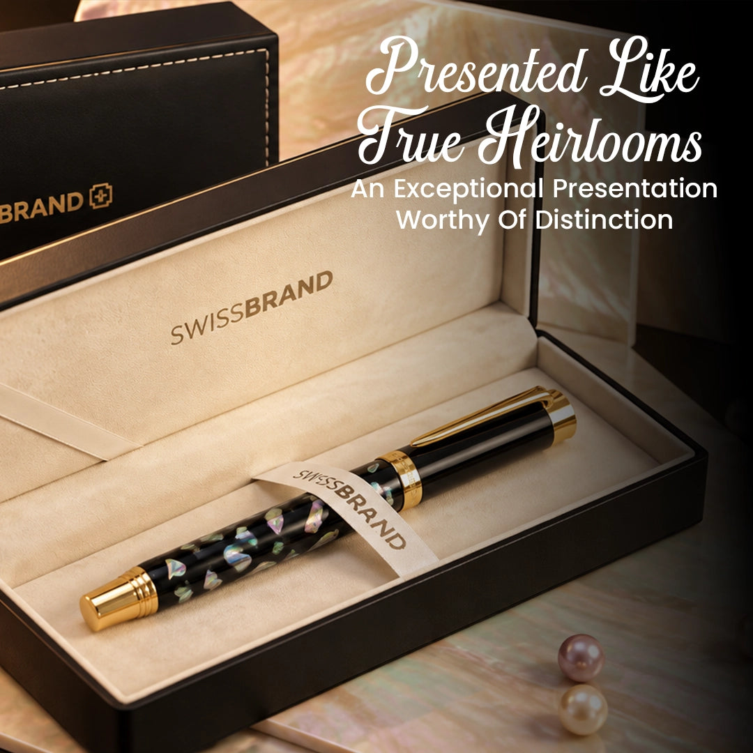 Aurelia Fude Nib Fountain Pen — Midnight Black