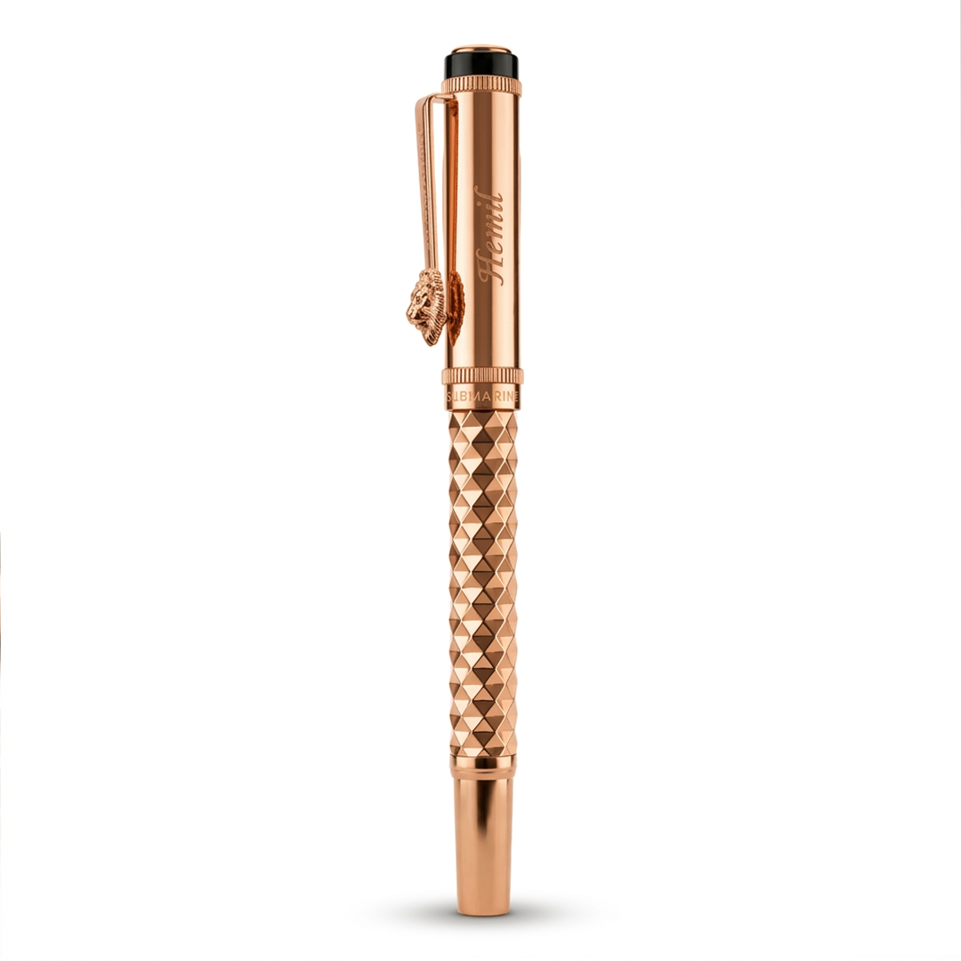 Royal Edition Lion Metal Roller Pen - Rose Gold