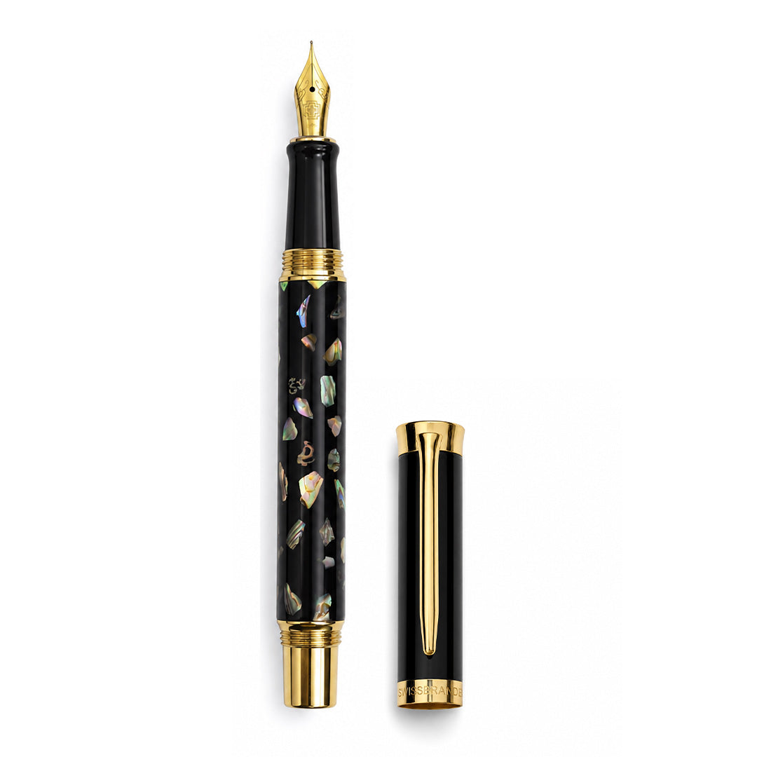Aurelia Fude Nib Fountain Pen — Midnight Black