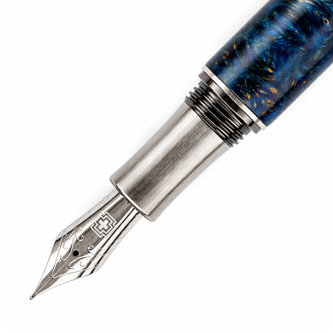 Aeterna Fountain Pen — Midnight Aegean