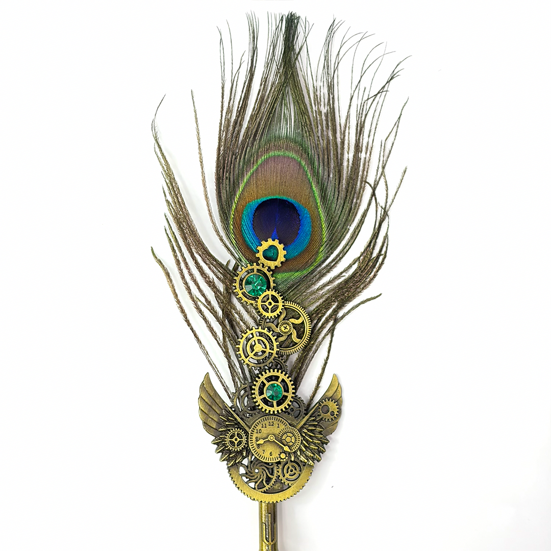 Peacock Feather Pen & Diary Set