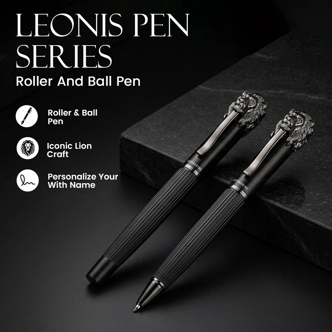 Leonis Metal Roller Pen - Gun Metal