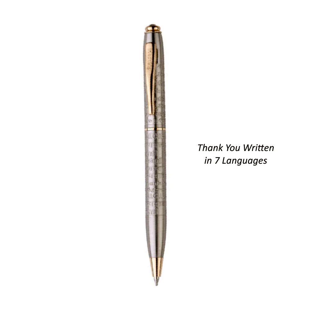 1010 Ball Pen - Written on Pen Thank You in 7 Languages