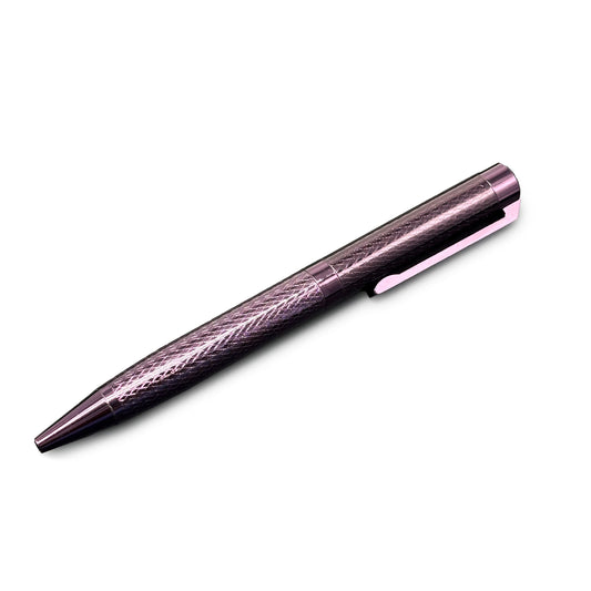 1011 Purple Plate Textured Design Ball Pen