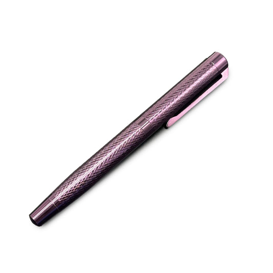 1011 Purple Plate Textured Design Roller Pen