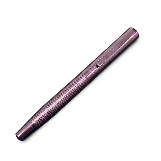 1011 Purple Plate Textured Design Fountain Pen