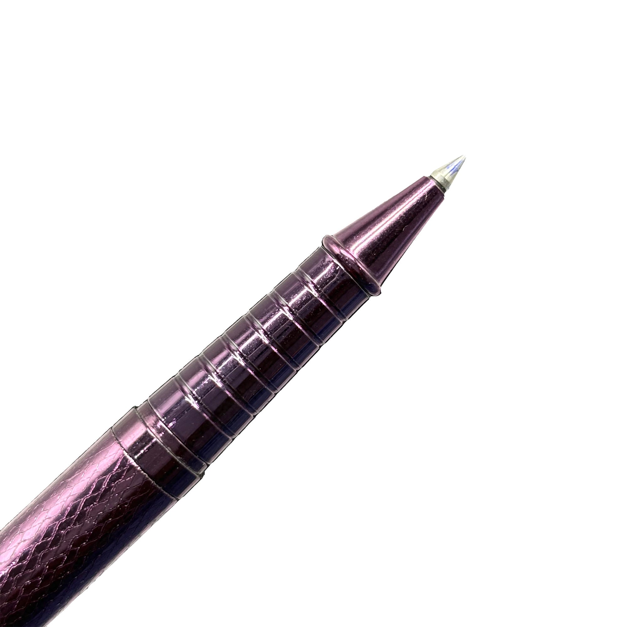 Purple Plate Textured Design Roller Pen
