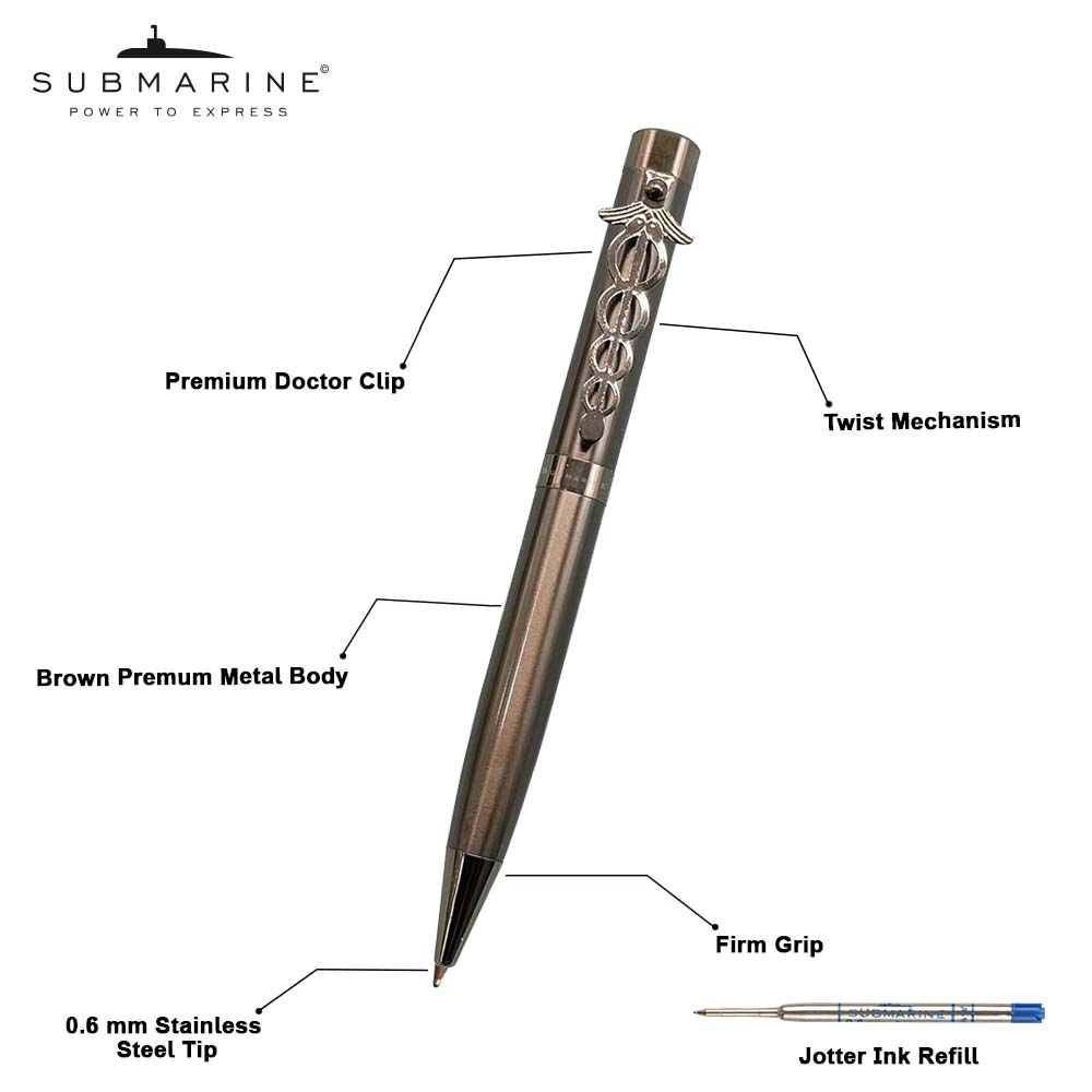 Buy Doctor Clip Coffee Ball Pen At Best Price Submarine Pens buy-doctor-clip-coffee-ball-pen-at-best-price-submarine-pens