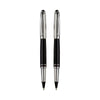 Grandeur Roller Pen | Chrome & Black Lacquer | German Roller Refill
