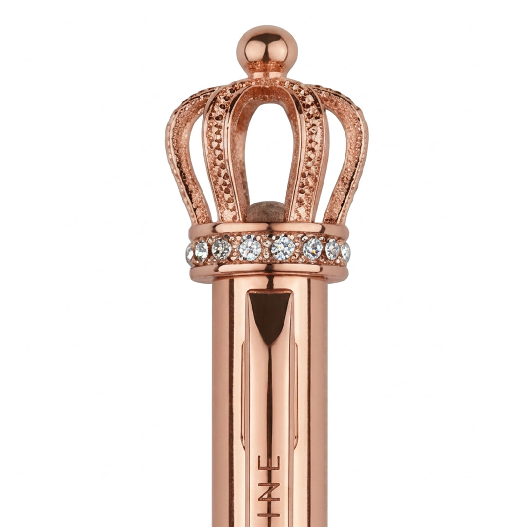 Krown Metal Ball Pen - Set Of 2 - Gold & Rose Gold