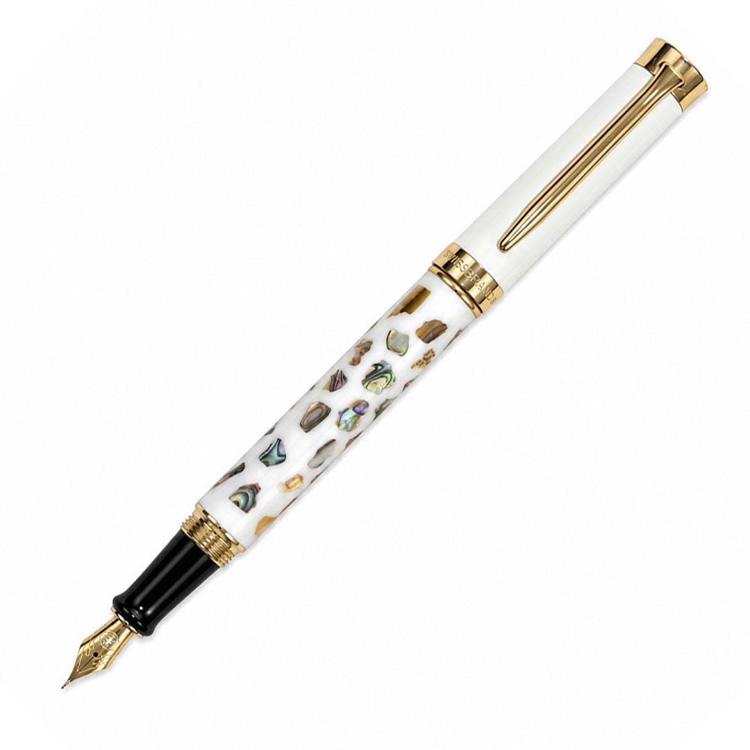 Aurelia Fude Nib Fountain Pen — Pearl White