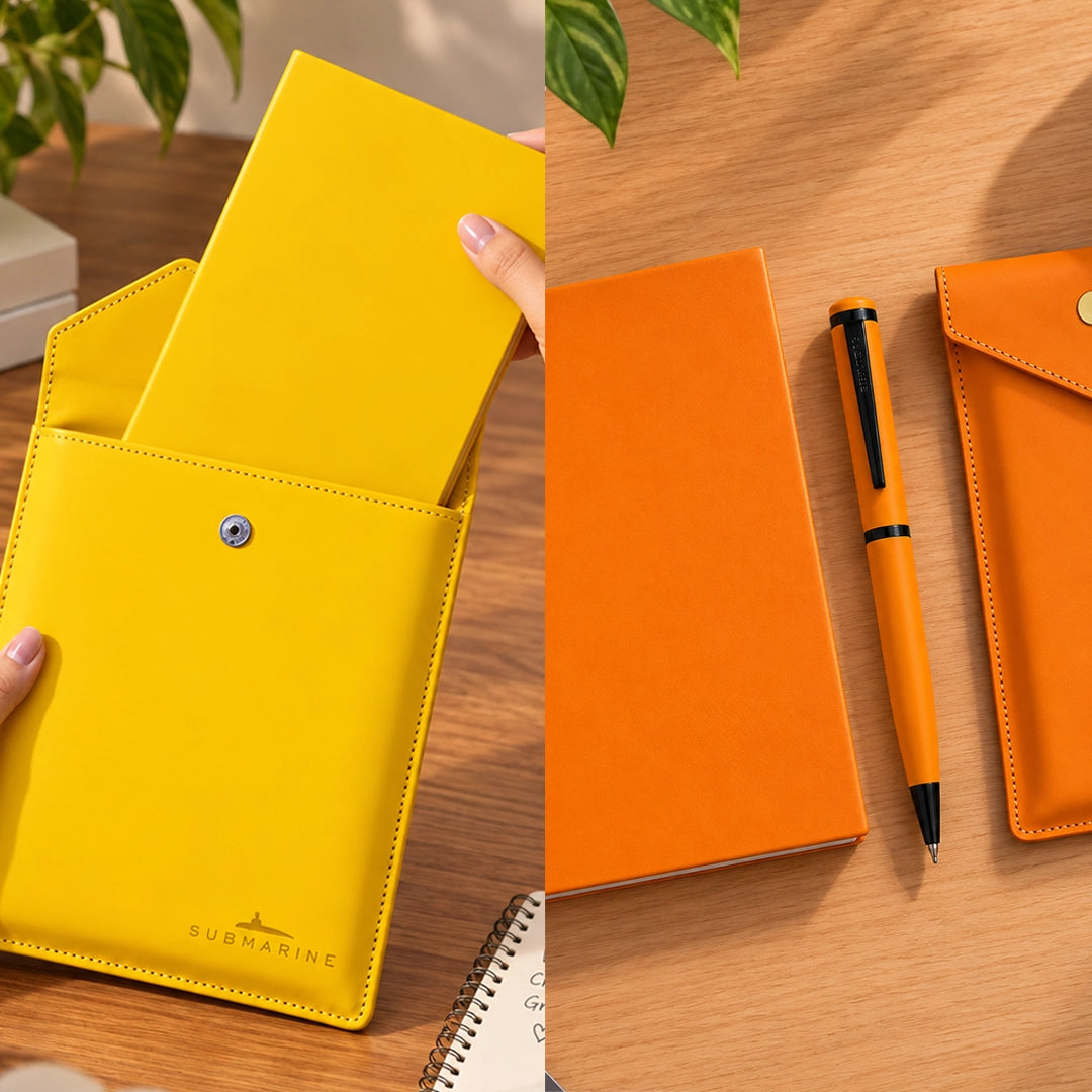 Pulse Premium Diary and Pen Set - Orange