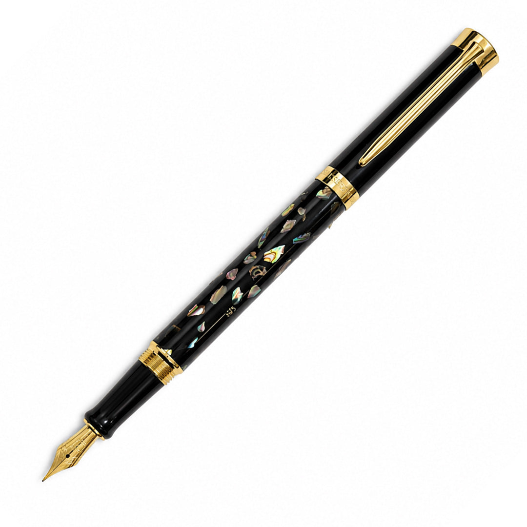 Aurelia Fude Nib Fountain Pen — Midnight Black