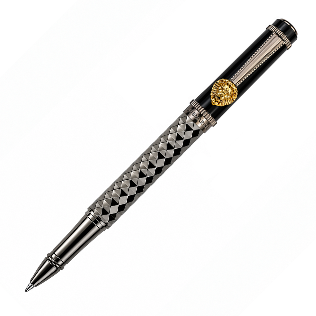 Royal Edition Lion Metal Roller Pen - Set of 2 - Gun Metal & Limited Edition