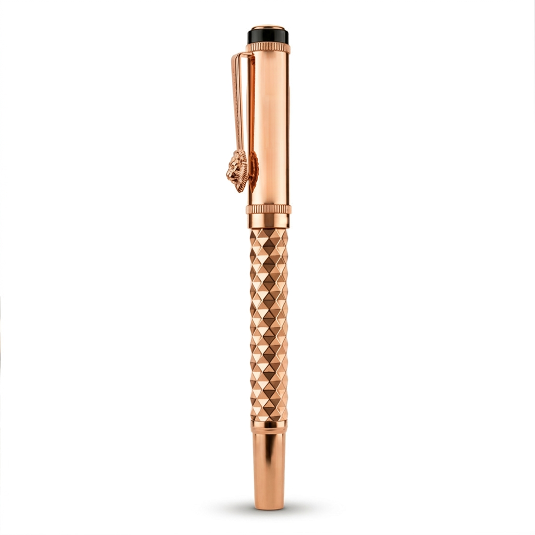 Royal Edition Lion Metal Roller Pen - Rose Gold