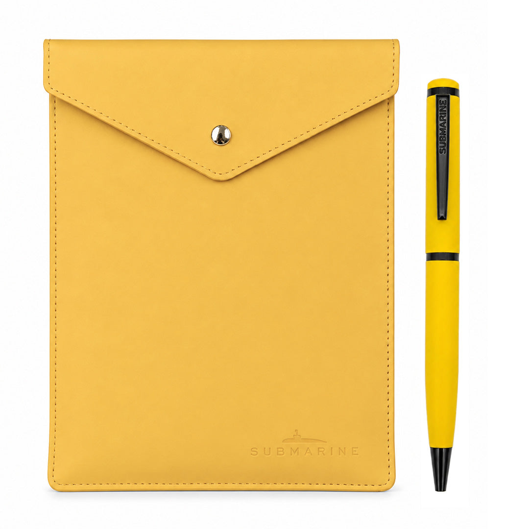 Pulse Premium Diary and Pen Set - Yellow