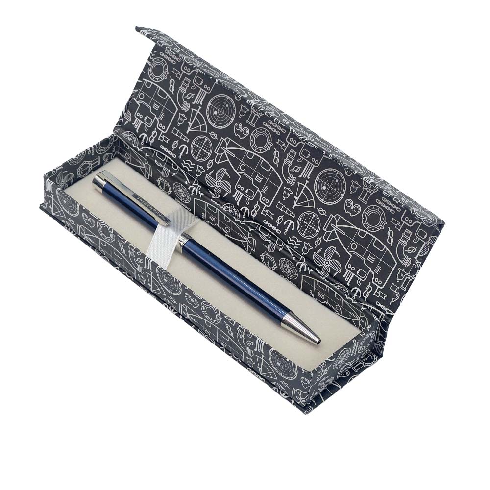 Blue Chrome Ball Pen
