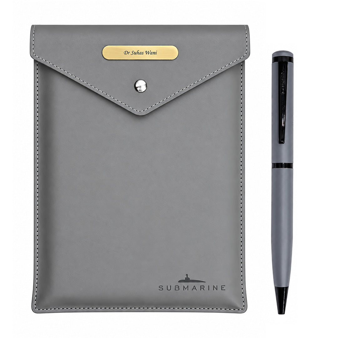Pulse Premium Diary and Pen Set - Grey