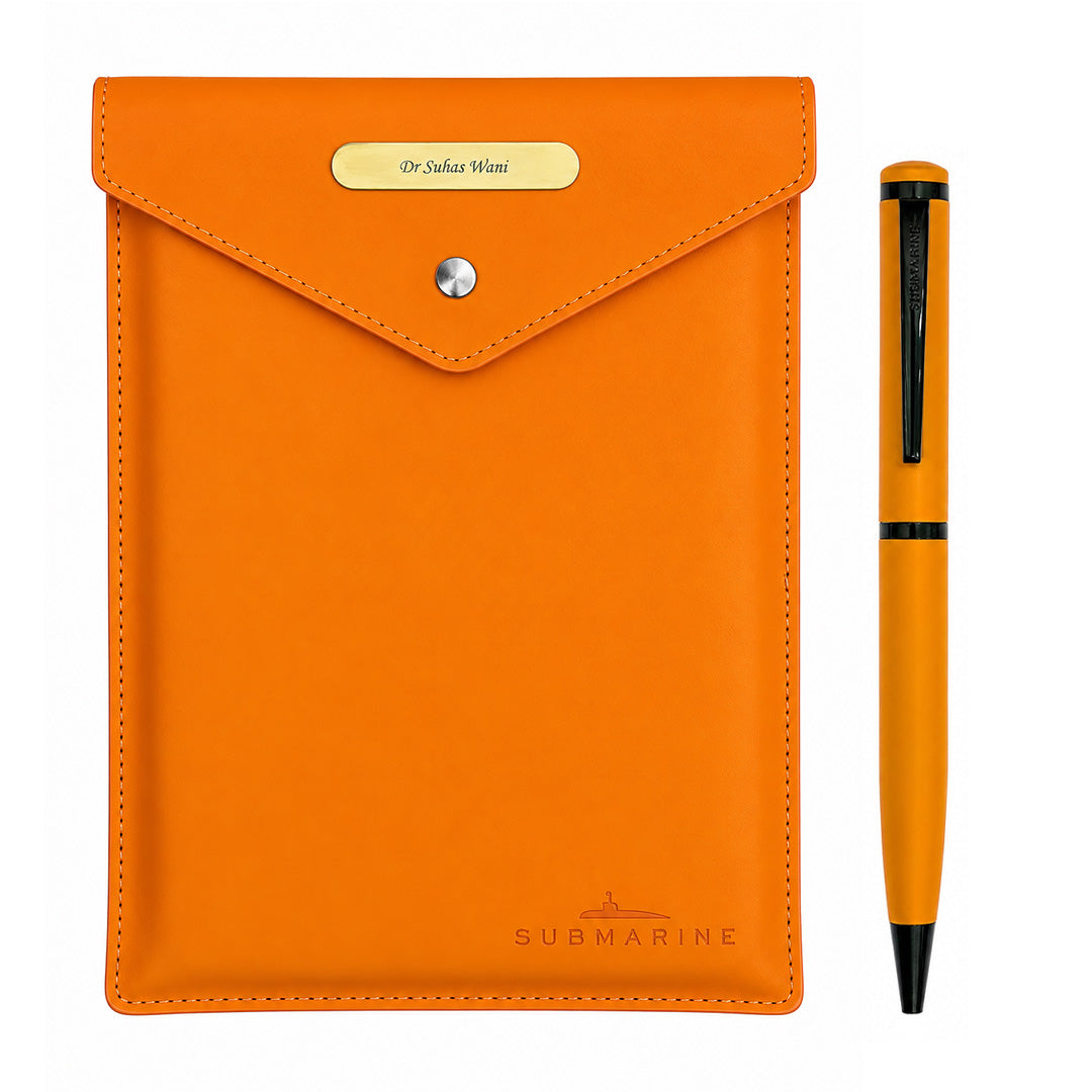 Pulse Premium Diary and Pen Set - Brown