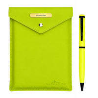 Pulse Premium Diary and Pen Set - Lemon