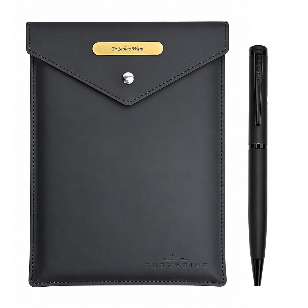 Pulse Premium Diary and Pen Set - Black