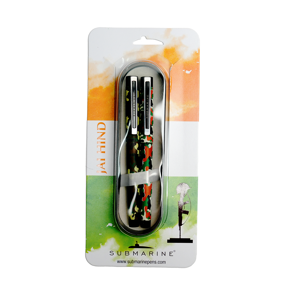 Submarine Camouflage Design Roller Pen Set