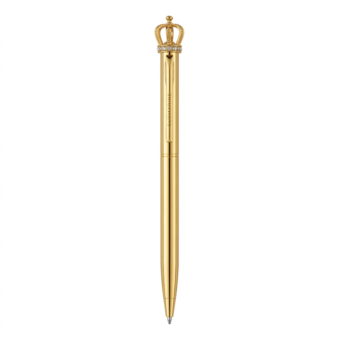 Krown Metal Ball Pen - Set Of 2 - Gold & Rose Gold