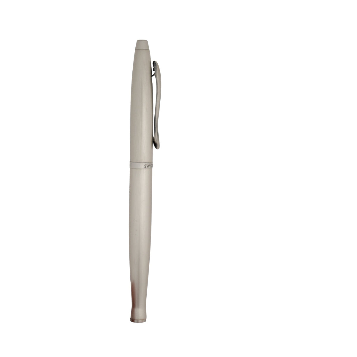 SWISSBRAND Opulent 2520 Matte chrome Rollerball Pen with chrome trim