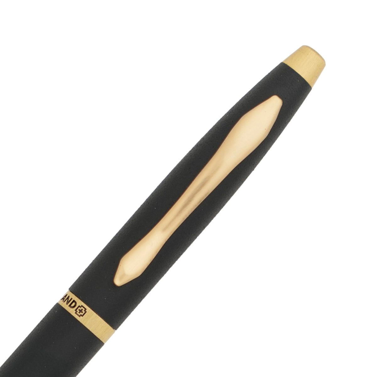 SWISSBRAND Opulent 2525 Matte black gold Rollerball Pen with gold trim